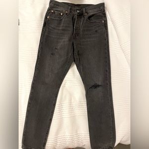 Women’s Levi’s 501 Skinny Jean - Size 27W / 28L - Colour “Black Mail”